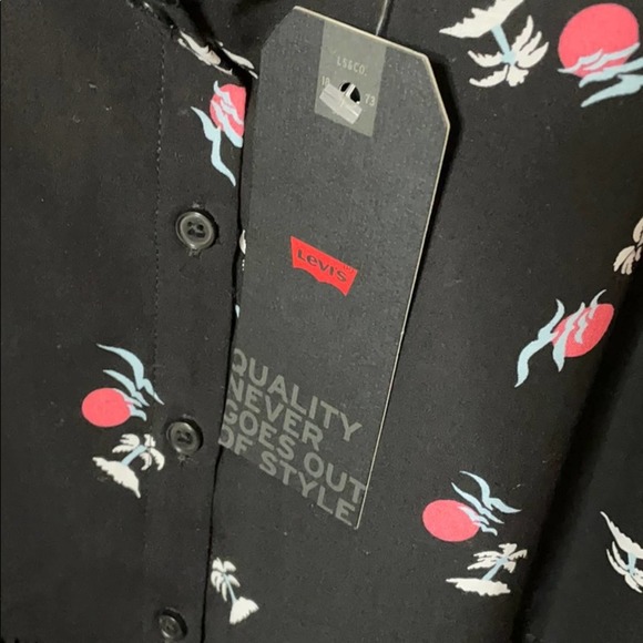 Levi’s palm tree black sundress NWT Large - Picture 8 of 9